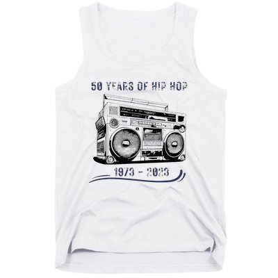 50 Years Of Hip Hop 50th Anniversary Of Rap Tank Top