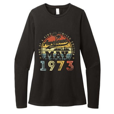 50 Year Old Awesome Since May 1973 50th Birthday Womens CVC Long Sleeve Shirt