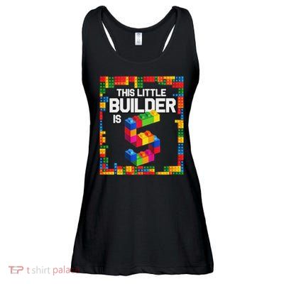 5 Year Old Building Blocks Birthday Brick 5th Gift Ladies Essential Flowy Tank