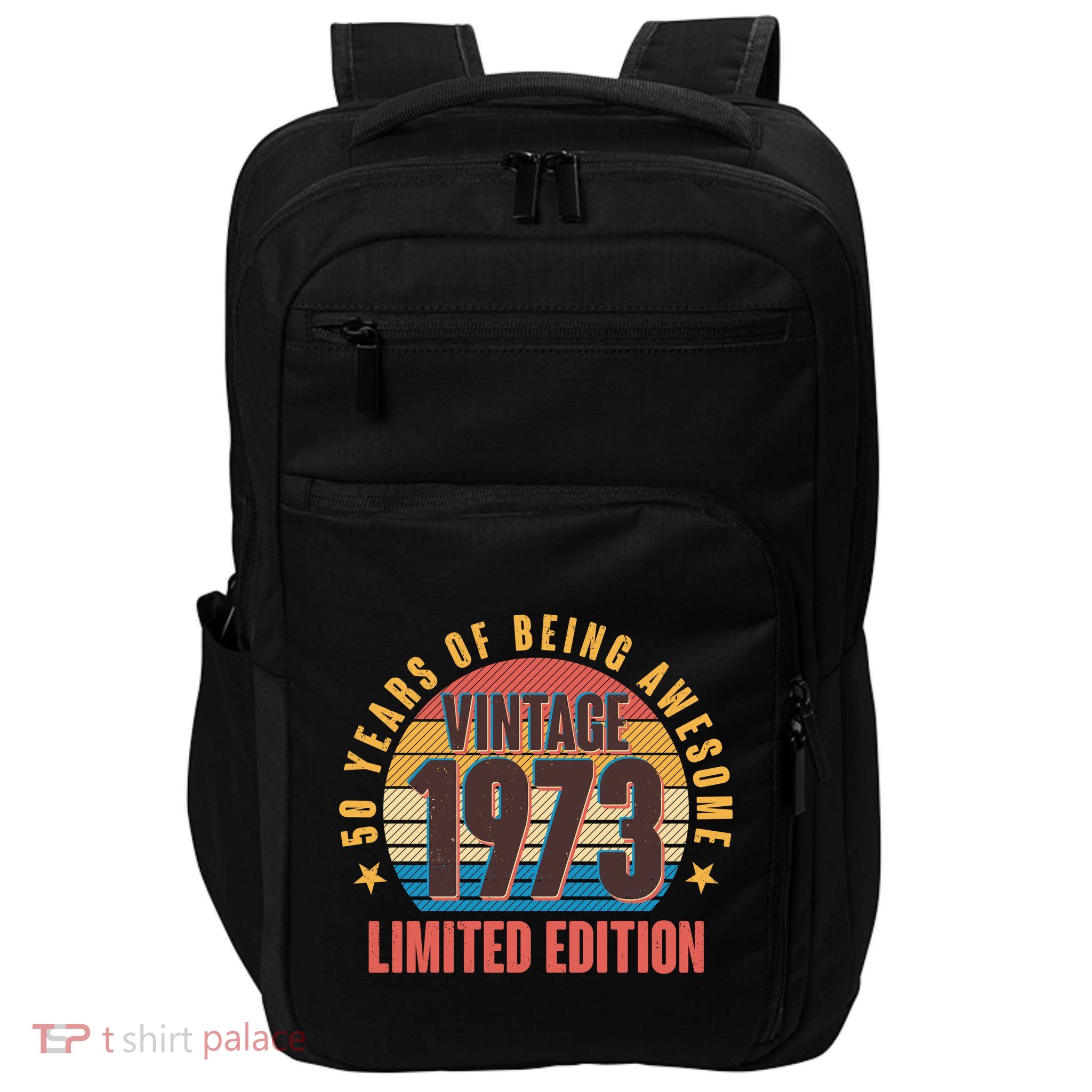 50 Years Of Being Awesome 1973 Limited Edition Vintage Retro Impact Tech Backpack