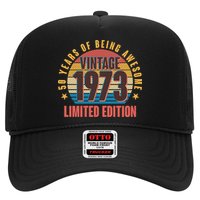 50 Years Of Being Awesome 1973 Limited Edition Vintage Retro Trucker Hat