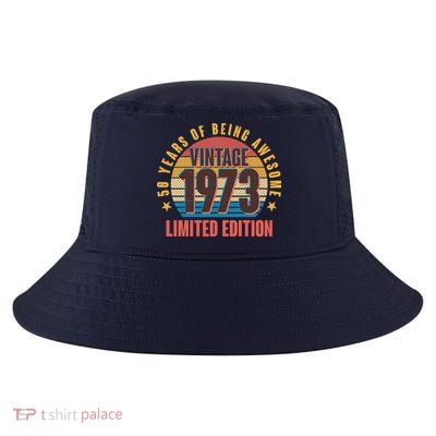 50 Years Of Being Awesome 1973 Limited Edition Vintage Retro Cool Comfort Performance Bucket Hat