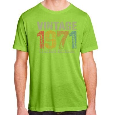 53 Year Old Gifts Vintage 1971 Limited Edition 53rd Birthday Adult ChromaSoft Performance T-Shirt