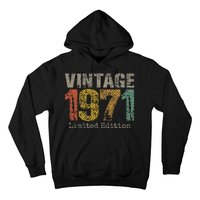 53 Year Old Gifts Vintage 1971 Limited Edition 53rd Birthday Hoodie