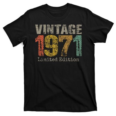 53 Year Old Gifts Vintage 1971 Limited Edition 53rd Birthday T-Shirt