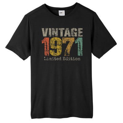 53 Year Old Gifts Vintage 1971 Limited Edition 53rd Birthday Tall Fusion ChromaSoft Performance T-Shirt