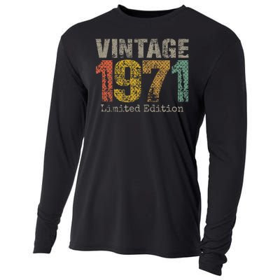 53 Year Old Gifts Vintage 1971 Limited Edition 53rd Birthday Cooling Performance Long Sleeve Crew