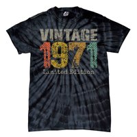 53 Year Old Gifts Vintage 1971 Limited Edition 53rd Birthday Tie-Dye T-Shirt