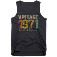 53 Year Old Gifts Vintage 1971 Limited Edition 53rd Birthday Tank Top