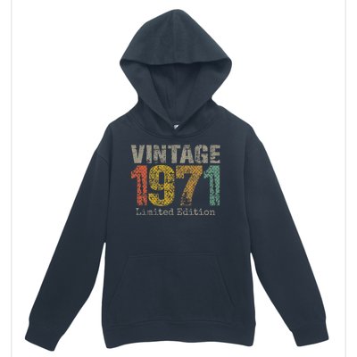 53 Year Old Gifts Vintage 1971 Limited Edition 53rd Birthday Urban Pullover Hoodie