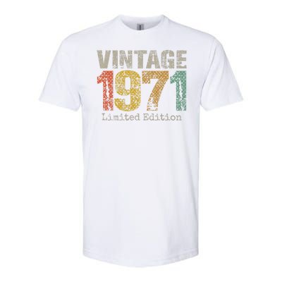 53 Year Old Gifts Vintage 1971 Limited Edition 53rd Birthday Softstyle CVC T-Shirt