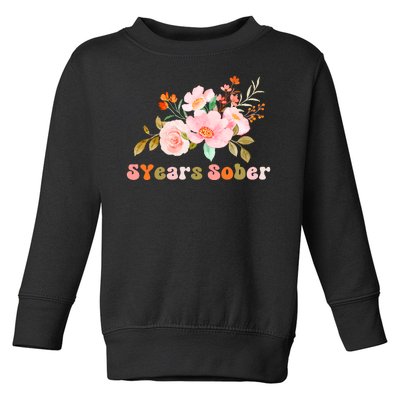 5 Years Sober Gift Sober Anniversary Gift Sobriety Gift Recovery Soberversary Toddler Sweatshirt