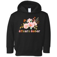 5 Years Sober Gift Sober Anniversary Gift Sobriety Gift Recovery Soberversary Toddler Hoodie