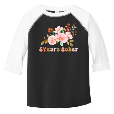 5 Years Sober Gift Sober Anniversary Gift Sobriety Gift Recovery Soberversary Toddler Fine Jersey T-Shirt