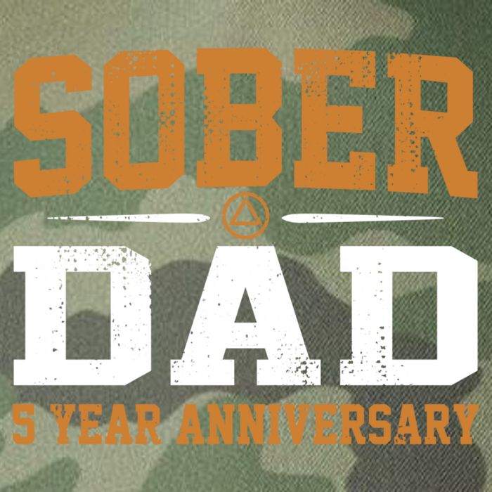 5 Years Sober Dad Aa Alcoholics Anonymous Recovery Sobriety Gift Legacy Tie Dye Trucker Hat