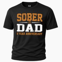 5 Years Sober Dad Aa Alcoholics Anonymous Recovery Sobriety Gift Cooling Performance Crew T-Shirt