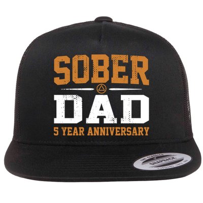 5 Years Sober Dad Aa Alcoholics Anonymous Recovery Sobriety Gift Flatbill Hat