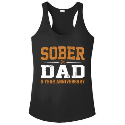 5 Years Sober Dad Aa Alcoholics Anonymous Recovery Sobriety Gift Ladies PosiCharge Competitor Racerback Tank