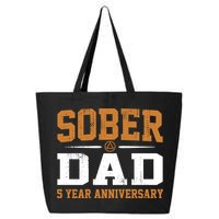 5 Years Sober Dad Aa Alcoholics Anonymous Recovery Sobriety Gift 25L Jumbo Tote