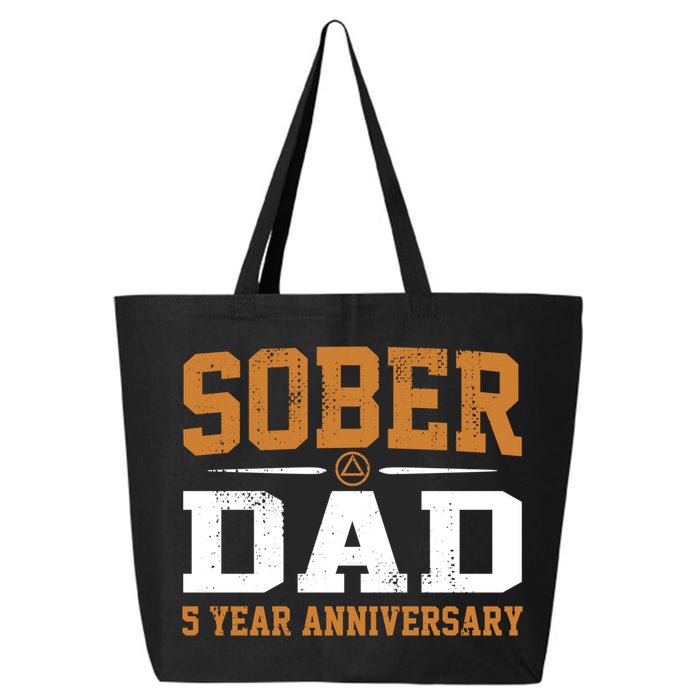 5 Years Sober Dad Aa Alcoholics Anonymous Recovery Sobriety Gift 25L Jumbo Tote