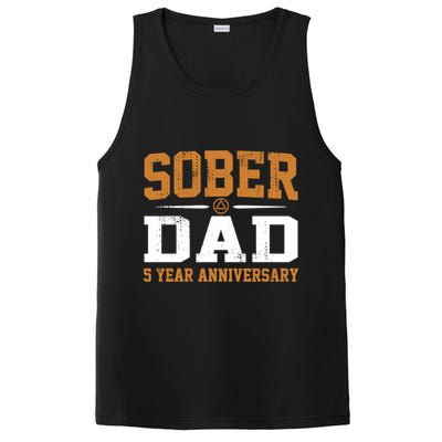 5 Years Sober Dad Aa Alcoholics Anonymous Recovery Sobriety Gift PosiCharge Competitor Tank