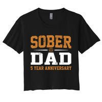 5 Years Sober Dad Aa Alcoholics Anonymous Recovery Sobriety Gift Crop Top