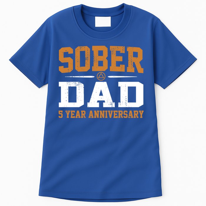 5 Years Sober Dad Aa Alcoholics Anonymous Recovery Sobriety Gift Tall T-Shirt