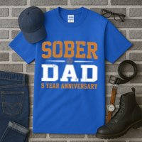 5 Years Sober Dad Aa Alcoholics Anonymous Recovery Sobriety Gift Tall T-Shirt