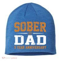 5 Years Sober Dad Aa Alcoholics Anonymous Recovery Sobriety Gift Sustainable Beanie