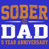 5 Years Sober Dad Aa Alcoholics Anonymous Recovery Sobriety Gift 16 in Basic Backpack