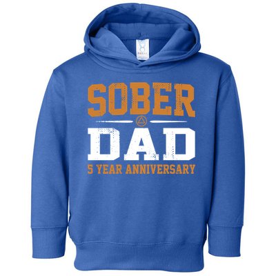 5 Years Sober Dad Aa Alcoholics Anonymous Recovery Sobriety Gift Toddler Hoodie