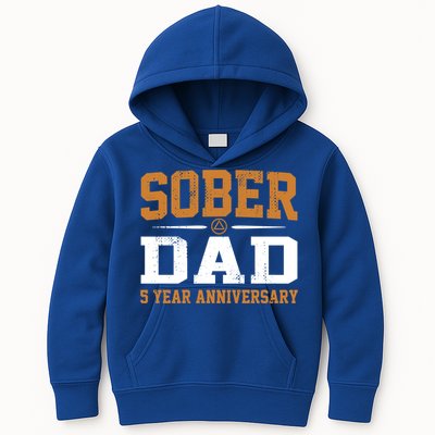 5 Years Sober Dad Aa Alcoholics Anonymous Recovery Sobriety Gift Kids Hoodie