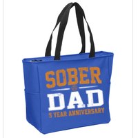 5 Years Sober Dad Aa Alcoholics Anonymous Recovery Sobriety Gift Zip Tote Bag