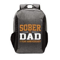 5 Years Sober Dad Aa Alcoholics Anonymous Recovery Sobriety Gift Vector Backpack