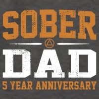5 Years Sober Dad Aa Alcoholics Anonymous Recovery Sobriety Gift Vector Backpack