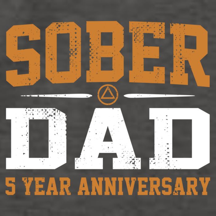 5 Years Sober Dad Aa Alcoholics Anonymous Recovery Sobriety Gift Vector Backpack
