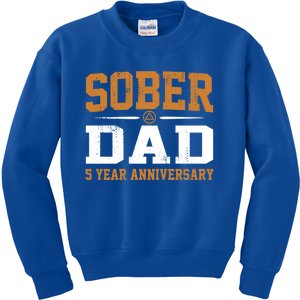 5 Years Sober Dad Aa Alcoholics Anonymous Recovery Sobriety Gift Kids Sweatshirt