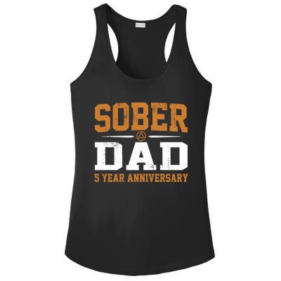 5 Years Sober Dad Aa Alcoholics Anonymous Recovery Sobriety Gift Ladies PosiCharge Competitor Racerback Tank