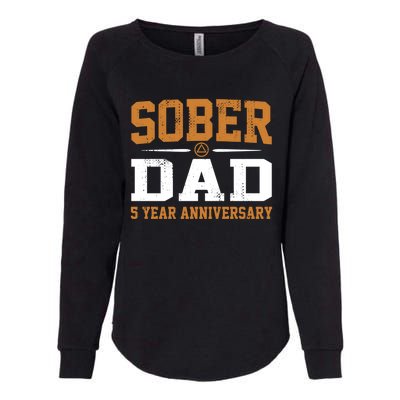 5 Years Sober Dad Aa Alcoholics Anonymous Recovery Sobriety Gift Womens California Wash Sweatshirt