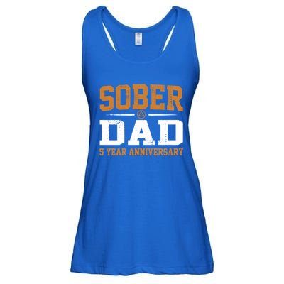 5 Years Sober Dad Aa Alcoholics Anonymous Recovery Sobriety Gift Ladies Essential Flowy Tank