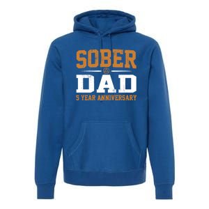 5 Years Sober Dad Aa Alcoholics Anonymous Recovery Sobriety Gift Premium Hoodie