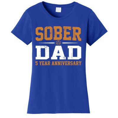 5 Years Sober Dad Aa Alcoholics Anonymous Recovery Sobriety Gift Women's T-Shirt