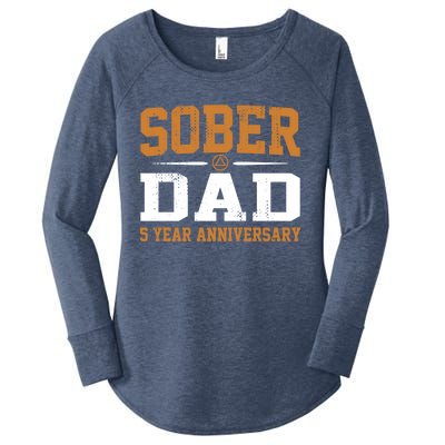 5 Years Sober Dad Aa Alcoholics Anonymous Recovery Sobriety Gift Women's Perfect Tri Tunic Long Sleeve Shirt