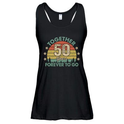 50 Years Together To Go Vintage Ladies Essential Flowy Tank