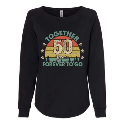 50 Years Together To Go Vintage Womens California Wash Sweatshirt