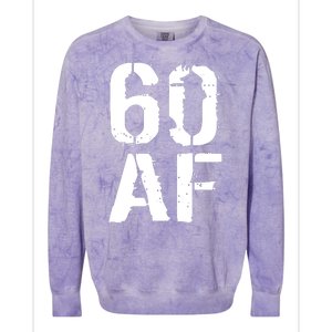 60 AF 60th Birthday Colorblast Crewneck Sweatshirt