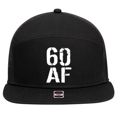 60 AF 60th Birthday 7 Panel Mesh Trucker Snapback Hat