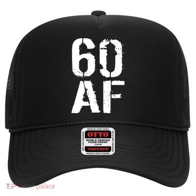 60 AF 60th Birthday High Crown Mesh Back Trucker Hat