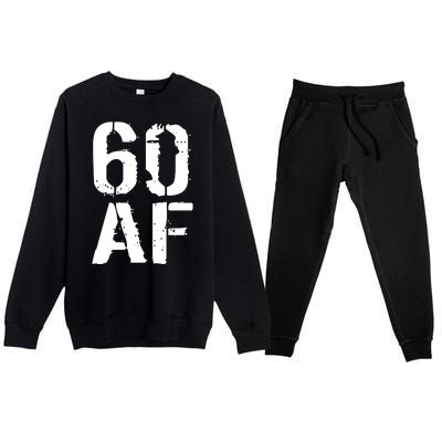 60 AF 60th Birthday Premium Crewneck Sweatsuit Set