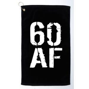 60 AF 60th Birthday Platinum Collection Golf Towel